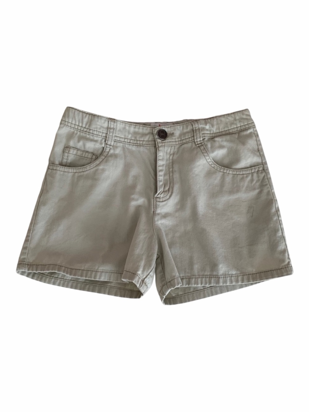 Circo Shorts Girls Size Large (10-12) Tan Twill Pockets Adjustable Waist